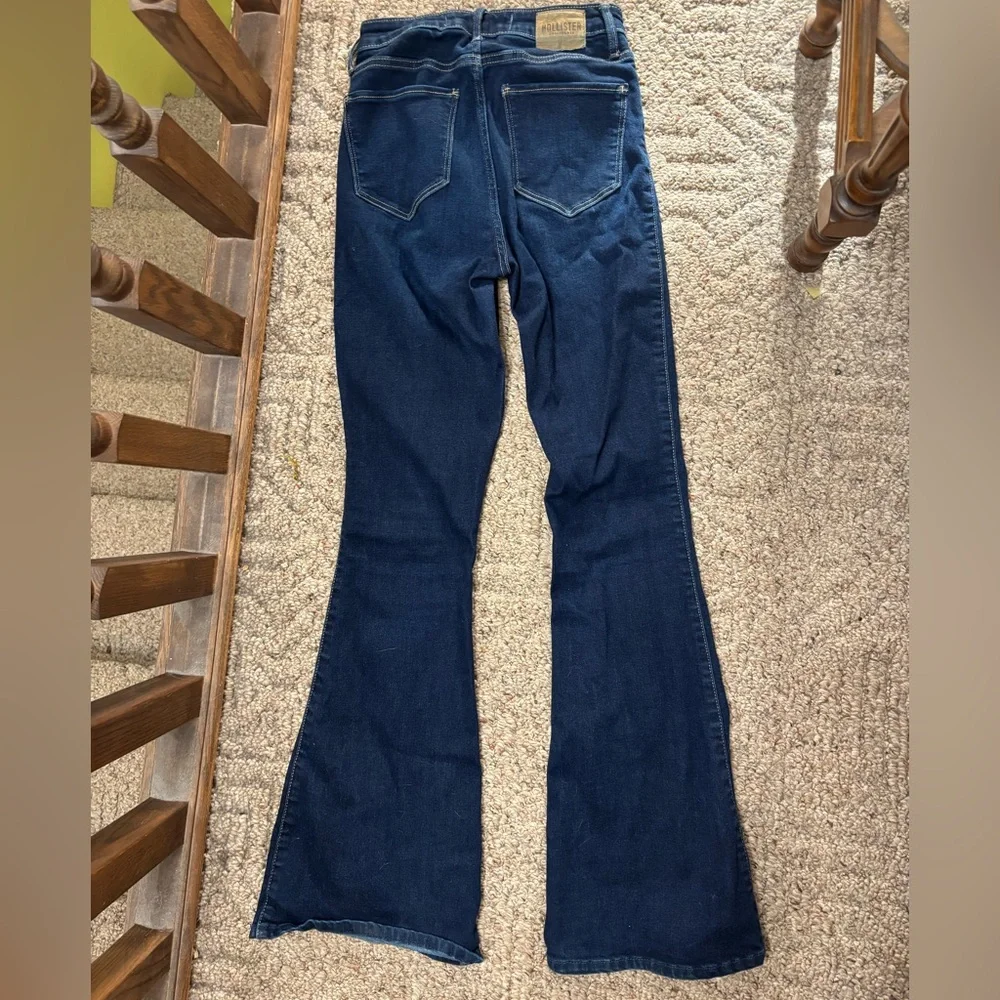 Hollister Deep Indigo Flare Jeans - Picture 2 of 4
